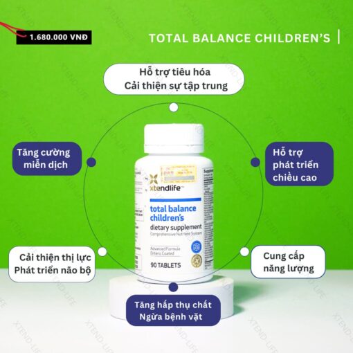 Viên uống hỗ trợ dinh dưỡng cho trẻ em Total Balance Children’s Xtend-life