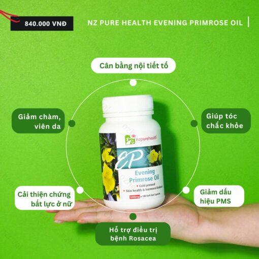 Viên Uống Dầu Hoa Anh Thảo Nz Purehealth Evening Primrose Oil 100v 2