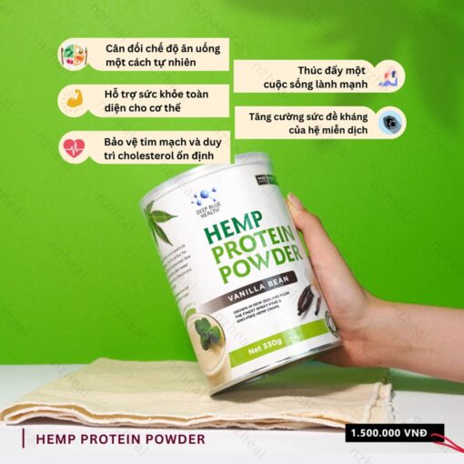 Bột đạm protein gai dầu Deep Blue Health Hemp Protein Powder (330gr)