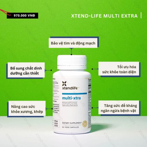 Vitamin tổng hợp cho gia đình Xtend-Life Multi Extra (60 viên)