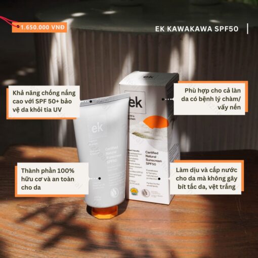 Kem chống nắng hữu cơ EK Kawakawa Sunscreen SPF50 150g