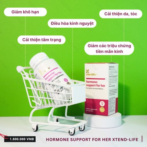 Viên Uống Tăng Nội Tiết Tố Nữ Hormone Support For Her Xtend-Life (90 Viên)