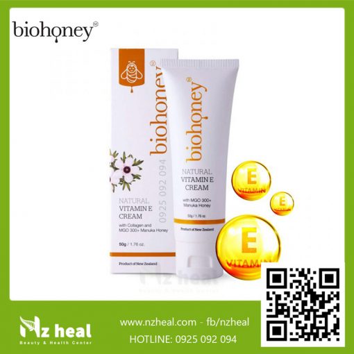 Kem bổ sung Vitamin E Biohoney Natural Vitamin E Cream 50g