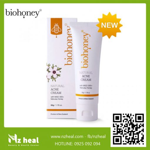 Kem trị mụn mật ong Manuka Biohoney Natural Acne Cream 50g
