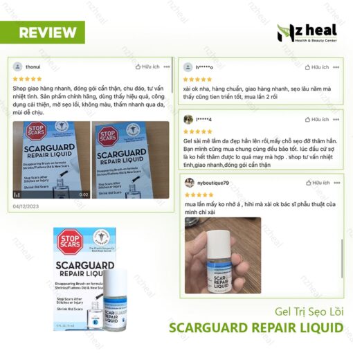 Gel Trị Sẹo Lồi Scarguard Repair Liquid 15ml (Scarguard MD)