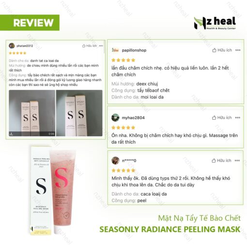 Mặt nạ tẩy tế bào chết Seasonly Radiance Peeling Mask (Masque Peeling Anti-Grisaille) 100ml