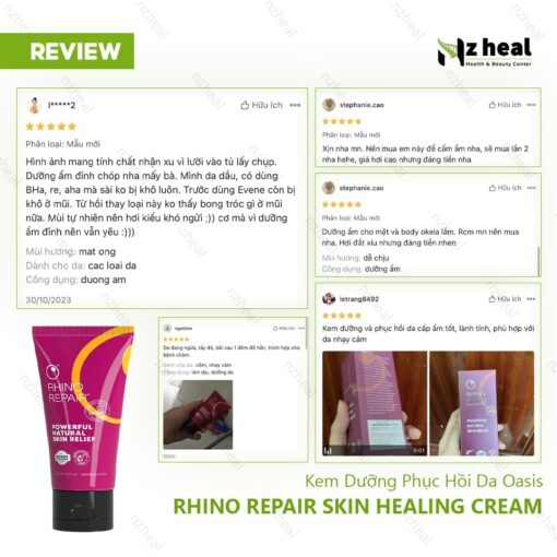 Kem Dưỡng Phục Hồi Da Oasis Rhino Repair Skin Healing Cream 50ml