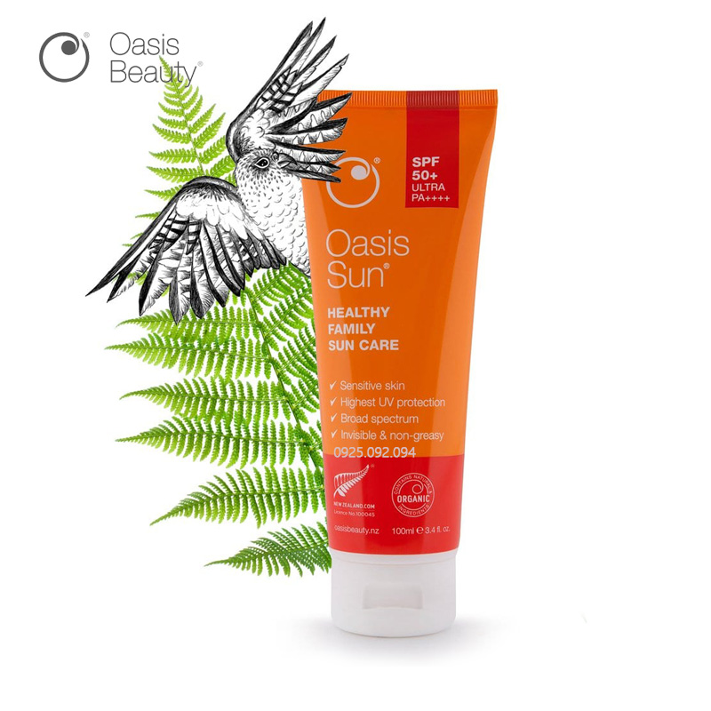 Kem chống nắng Oasis Sun Healthy Sunscreen SPF 50 PA++++