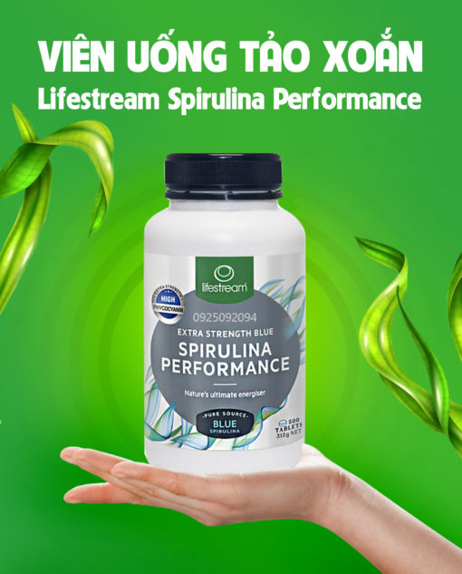 Viên uống tảo xoắn Spirulina Lifestream Spirulina Performance 1