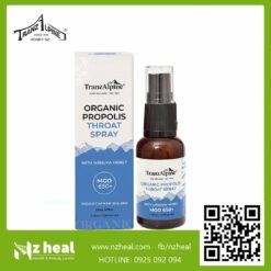 Xịt họng keo ong Organic Propolis Throat Spray with Manuka Honey MG650+ 4