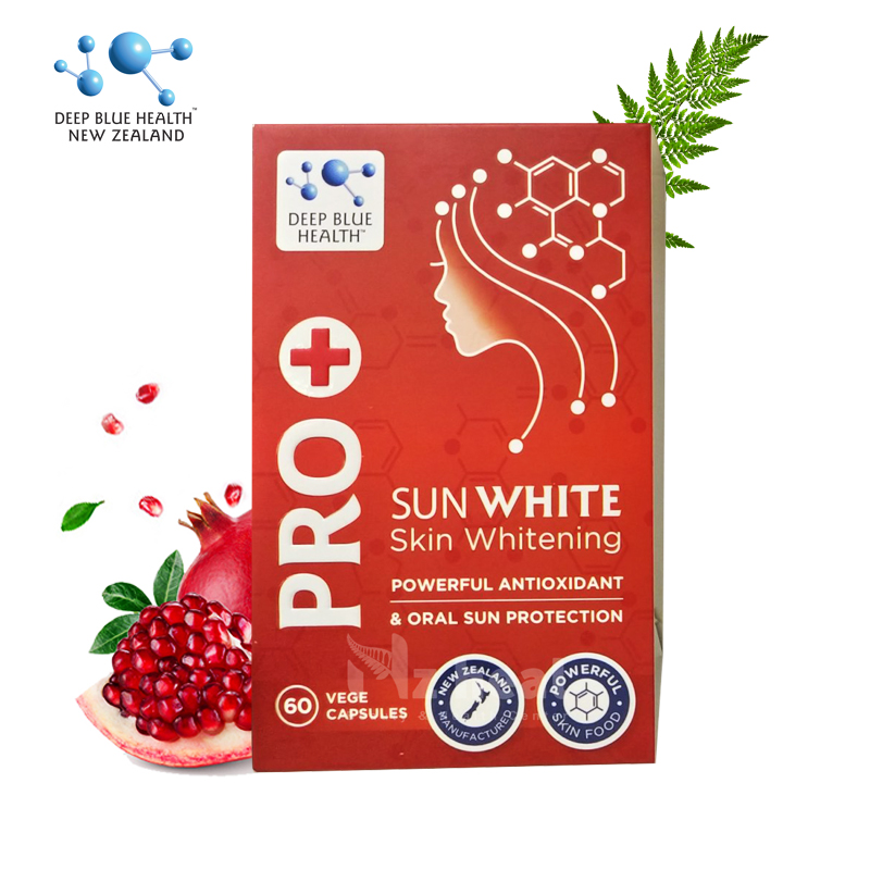 Viên uống trắng da, chống nắng Pro+ Sunwhite 60 viên - Deep Blue Health
