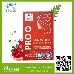 Viên uống chống nắng, trắng da Pro SunWhite Deep Blue Health (60 Viên)