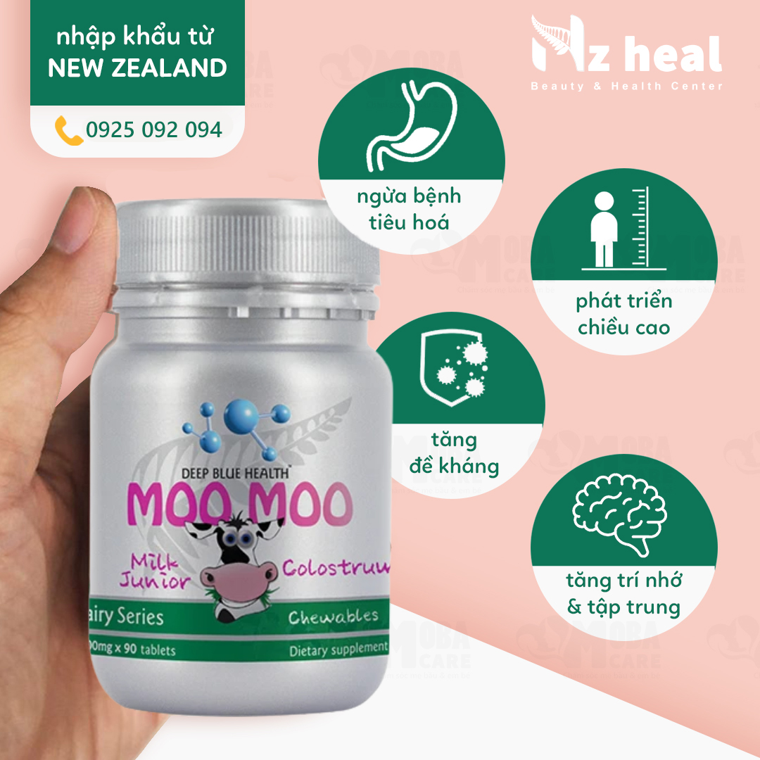 Công dụng Kẹo Sữa Non Deep Blue Health Moo Moo