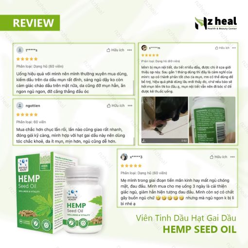 Viên Tinh Dầu Hạt Gai Dầu Deep Blue Health Hemp Seed Oil (30 viên/ 60 viên)