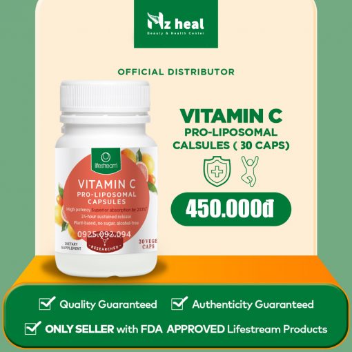 Viên Bổ Sung Vitamin C Lifestream Vitamin C Pro Liposomal 6