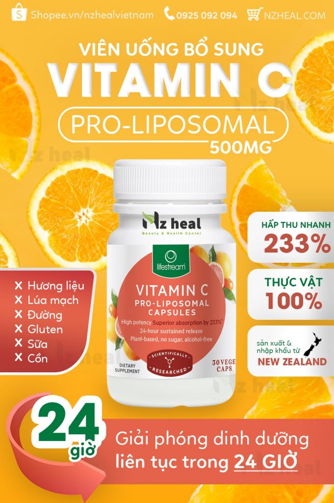 Viên uống vitamin C Pro Liposomal - Giải pháp tăng cường hệ miễn dịch