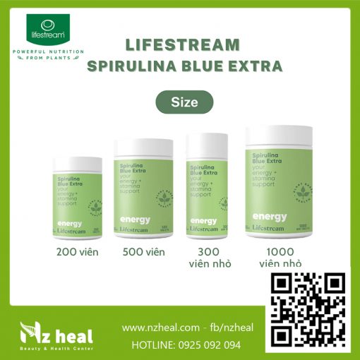 Viên uống tảo xoắn Lifestream Spirulina Blue Extra 6