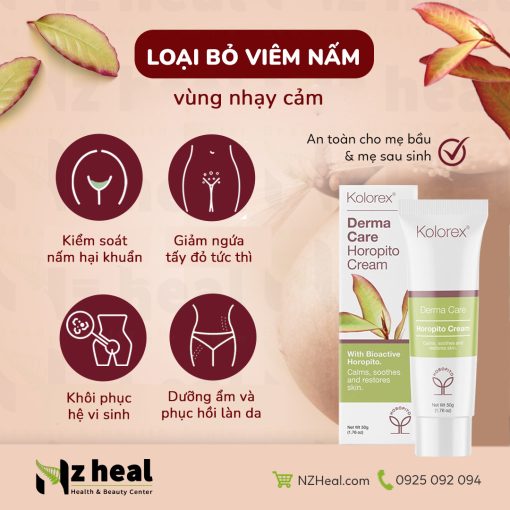 Kem thoa giảm nấm toàn thân Kolorex Derma Care Horopito Cream (50ml)