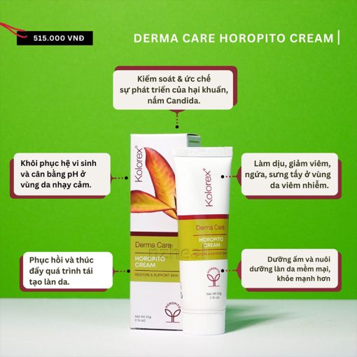 Kem thoa giảm nấm toàn thân Kolorex Derma Care Horopito Cream (50ml)