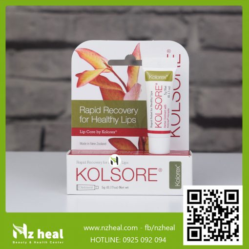 Kem trị chàm môi, herpes môi Kolorex Kolsore Lip Care Ointment 3g (0.1 oz) / 5g (0.17 oz)