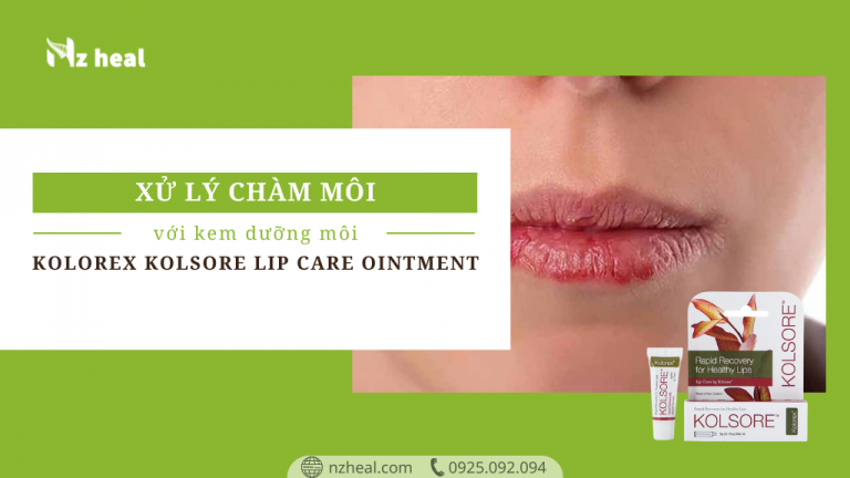 Xử lý chàm môi với Kem dưỡng môi Kolorex Kolsore Lip Care Ointment