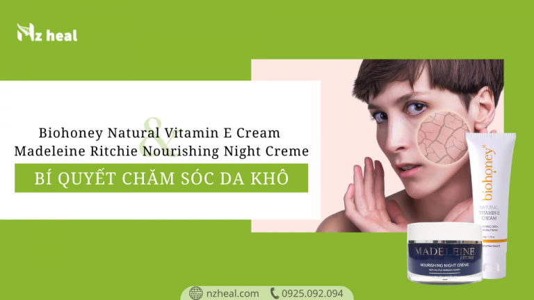Bí quyết chăm sóc da khô với bộ kem dưỡng Biohoney Natural Vitamin E Cream và Living Nature Nourishing Night Cream
