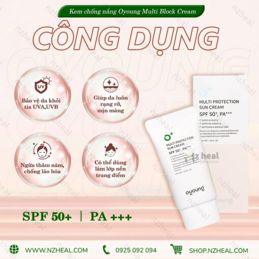 Kem chống nắng bảo vệ da Oyoung Multi Block Cream SPF 50 PA+++ 2