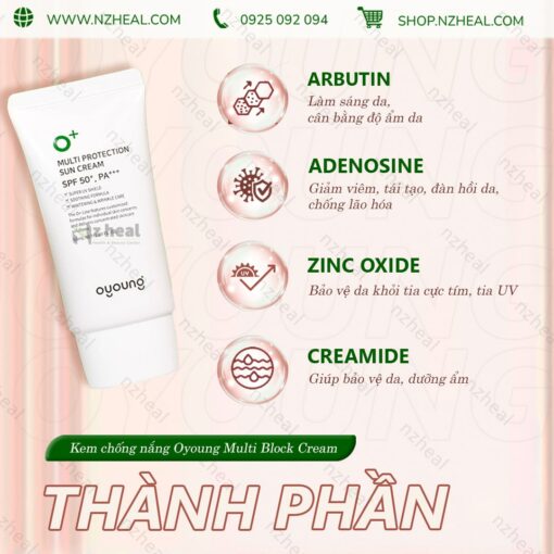 Kem chống nắng bảo vệ da Oyoung Multi Block Cream SPF 50 PA+++ 3