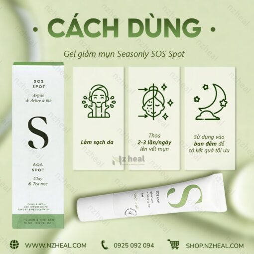 Gel trị mụn Seasonly SOS Spot 15ml 1