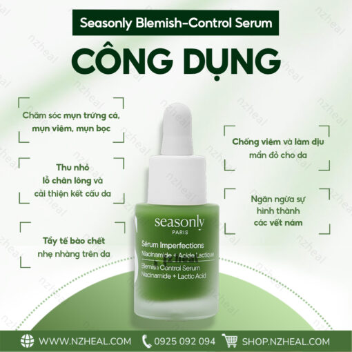 Serum trị mụn Seasonly Blemish-Control Serum (Sérum Imperfections) 15ml 4