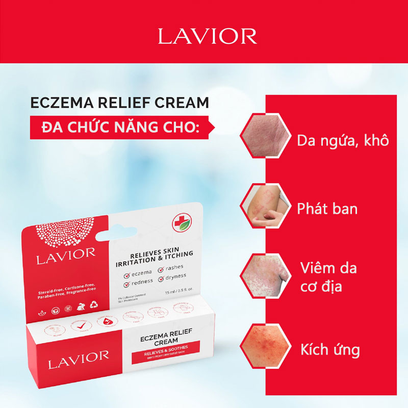 Kem giảm chàm, ngứa LAVIOR Eczema Relief Cream 1