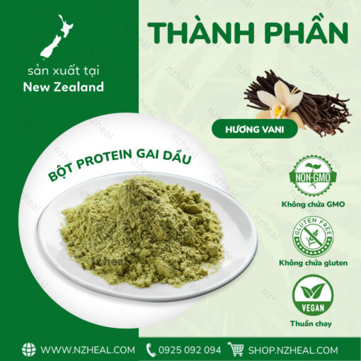 Bột đạm protein gai dầu Deep Blue Health Hemp Protein Powder (330gr) 1 3