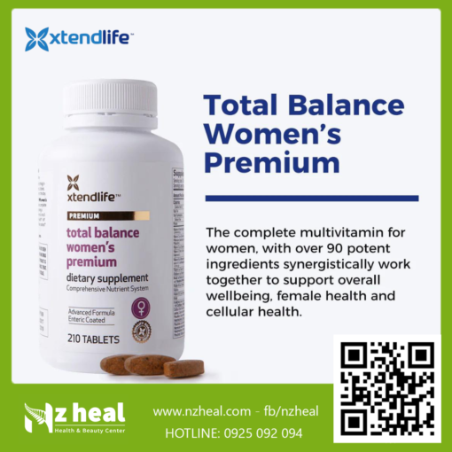 Viên bổ sung vitamin nâng cao dành cho phụ nữ Xtend-Life Total Balance Women's Premium (210 viên)