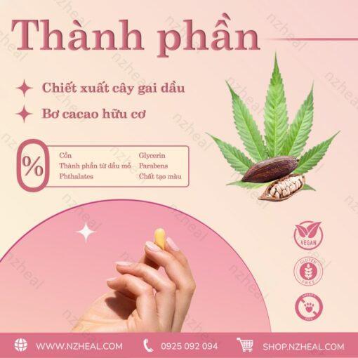 Viên đặt hỗ trợ quan hệ hậu môn FORIA Booty Melts with Hemp (4 viên) 3