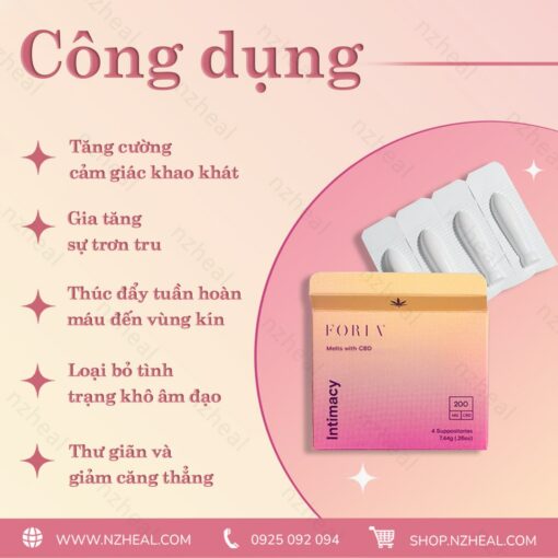 Viên đặt hỗ trợ quan hệ hậu môn FORIA Booty Melts with Hemp (4 viên) 4
