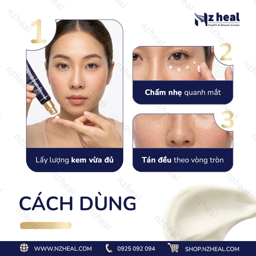 Kem dưỡng mắt, giảm quầng thâm DermEden Night Protocole Intense Eye Contour (15ml 2