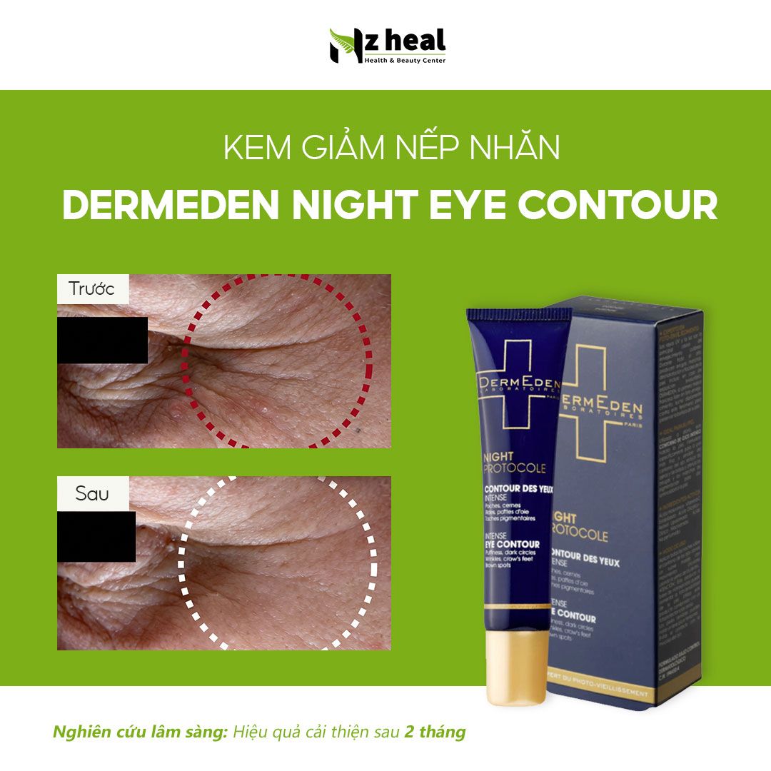 Kem dưỡng mắt, giảm quầng thâm DermEden Night Protocole Intense Eye Contour (15ml)