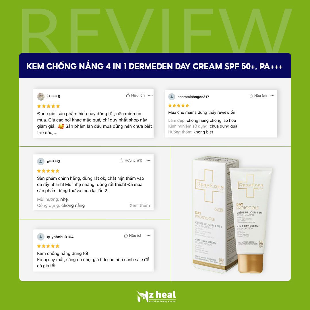 kem-chong-nang-4-in-1-dermeden-day-cream-global-action-combination-skin-spf-50-pa-da-hon-hop-da-dau-50ml 2 Kem chống nắng 4 in 1 DermEden Day Cream Global Action Combination Skin SPF 50 PA+++ – Da hỗn hợp/ da dầu (50ml)