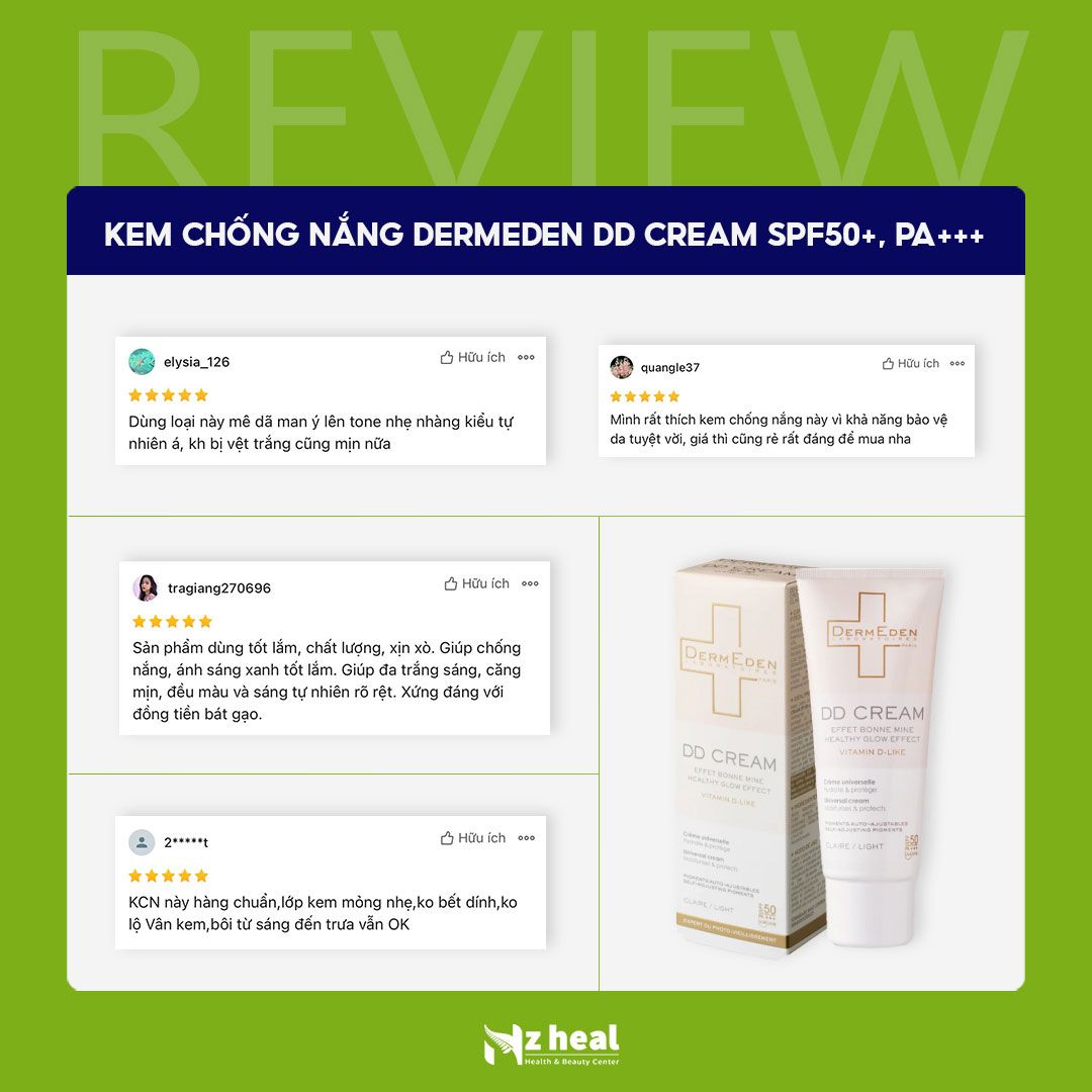 Kem chống nắng Vitamin D DermEden DD Cream SPF50 (50ml)