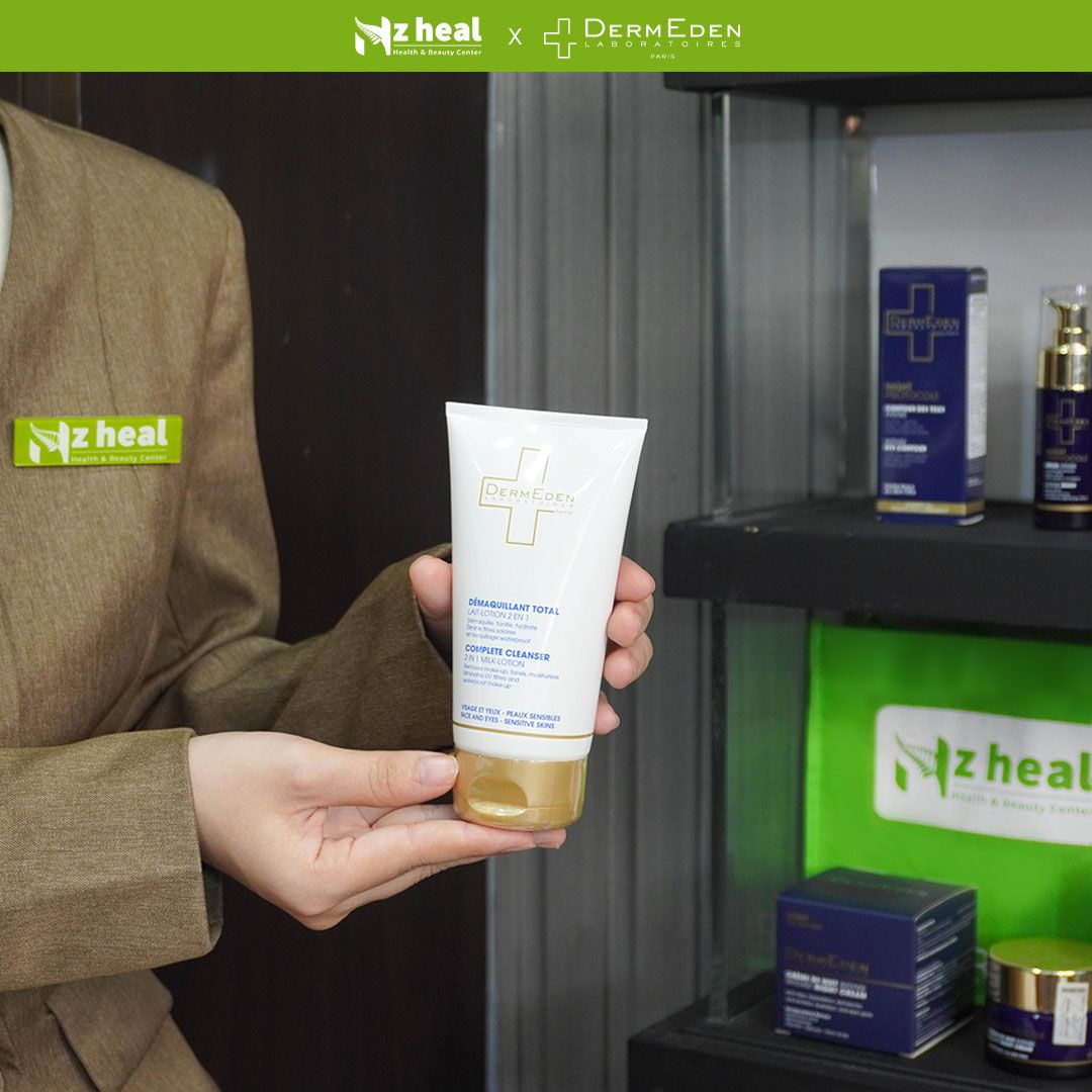 Lotion 2 in 1 làm sạch và tẩy trang DermEden Complete Cleanser Milk Lotion (150ml)