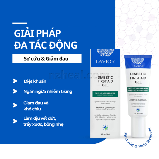 Gel sơ cứu vết thương tiểu đường LAVIOR Diabetic First Aid Gel (20ml)