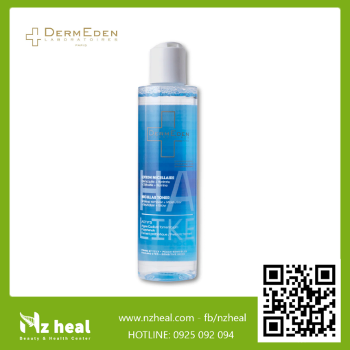 Nước hoa hồng 2 in 1 DermEden HA-Like Micellar Toner (200ml)