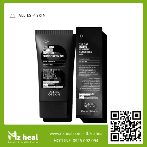 Kem chống nắng dạng gel Allies Of Skin The One SPF 50 Invisible Sunscreen Gel (50ml)