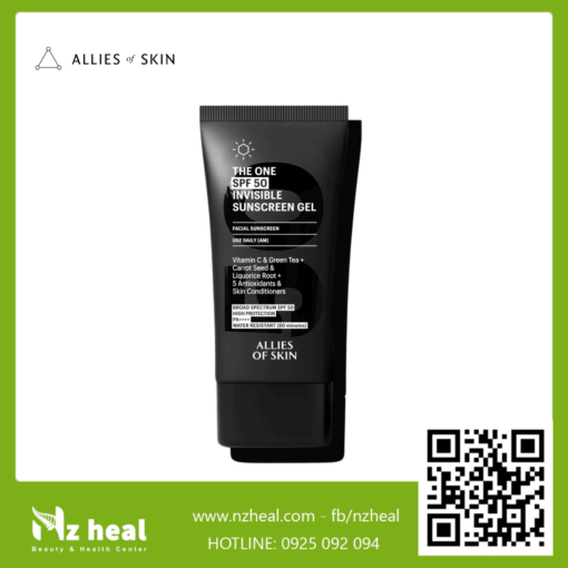 Kem chống nắng dạng gel Allies Of Skin The One SPF 50 Invisible Sunscreen Gel (50ml)