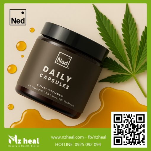 Viên tinh dầu hạt Gai dầu hữu cơ Ned Daily Capsules (60 viên)