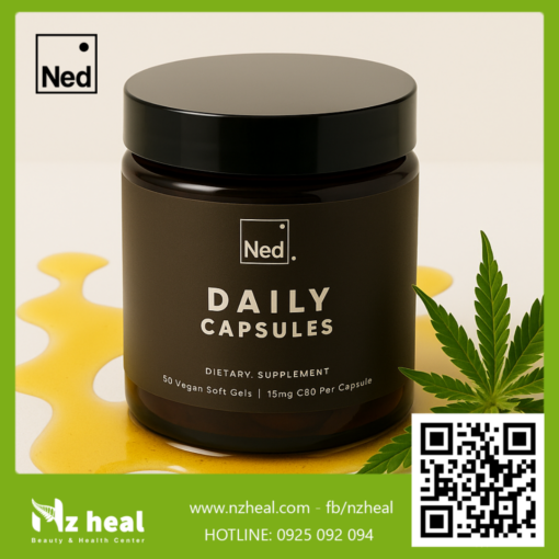 Viên tinh dầu hạt Gai dầu hữu cơ Ned Daily Capsules (60 viên)