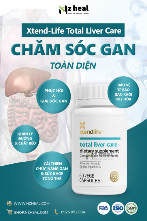 Viên uống giải độc và phục hồi gan Xtend-Life Total Liver Care (60 viên) 1
