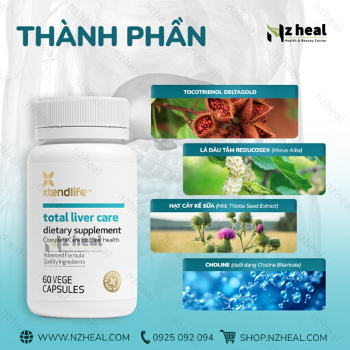 Viên uống giải độc và phục hồi gan Xtend-Life Total Liver Care (60 viên)