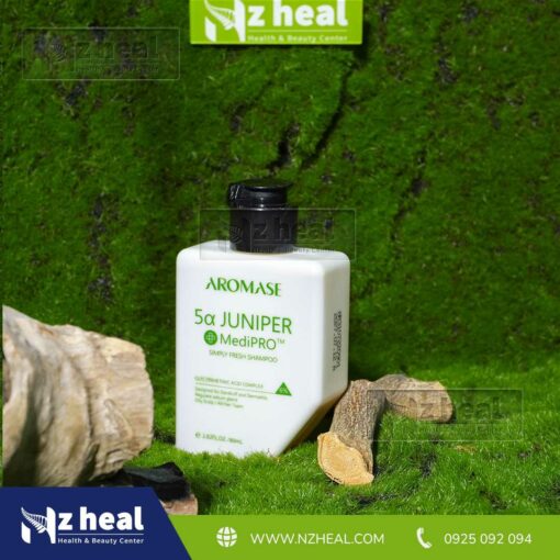 Dầu gội ngăn gàu, giảm viêm da đầu chuyên sâu Aromase 5α Juniper MediPRO Simply Fresh Shampoo 80ml 3