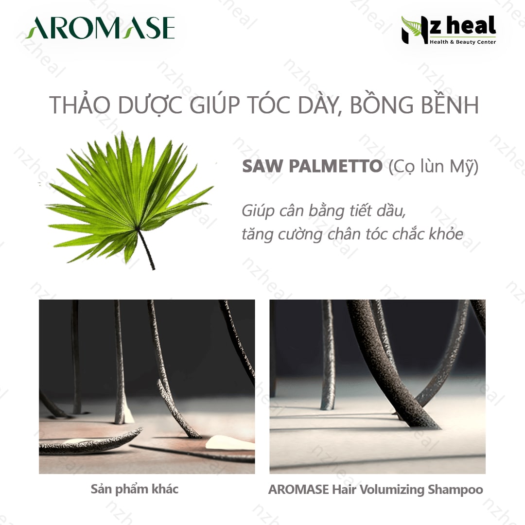 Dầu gội ngăn rụng và hỗ trợ mọc tóc Aromase Hair Volumizing Shampoo 90ml 1-1